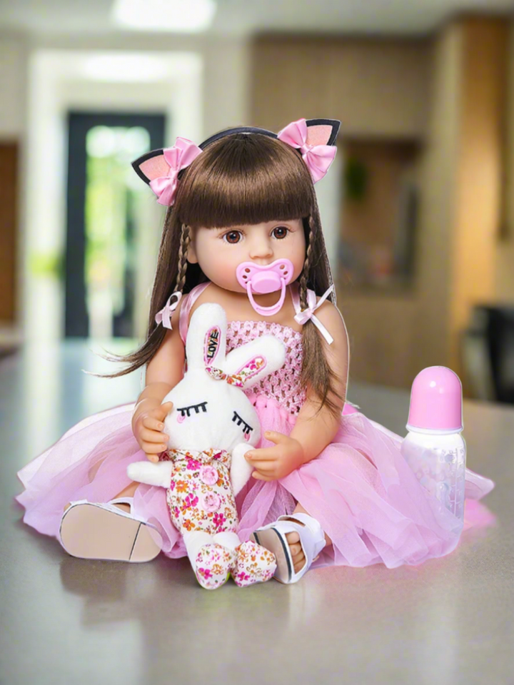 22" Charming Realistic Pink Princess Doll