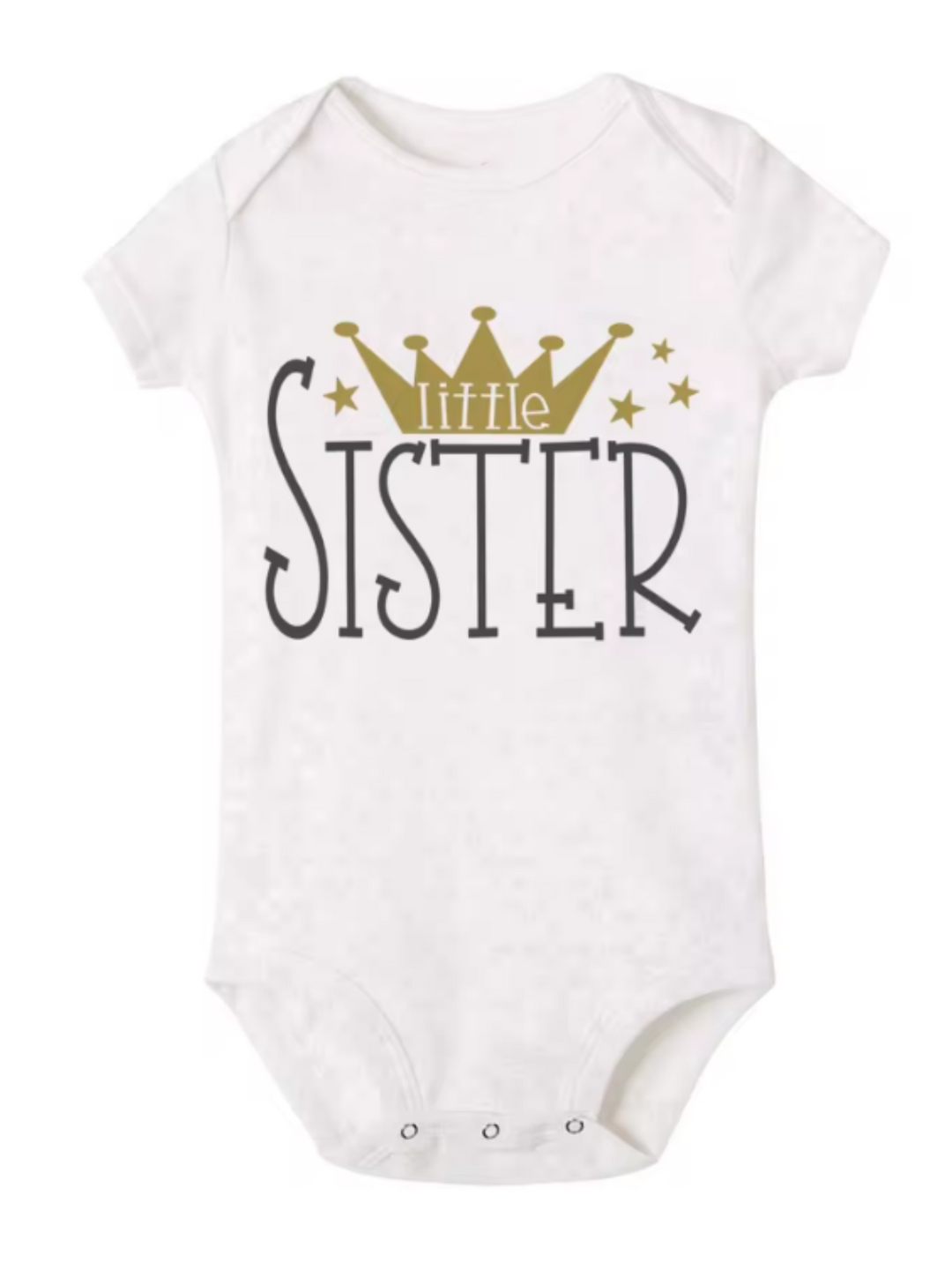 Girls Charming Crown Matching Big Sister & Little Sister Shirts