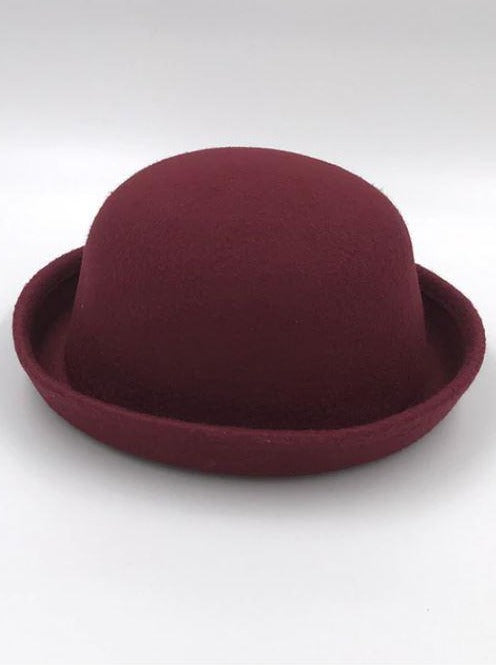 Girls Wool Hat - Burgundy - Mia Belle Girls