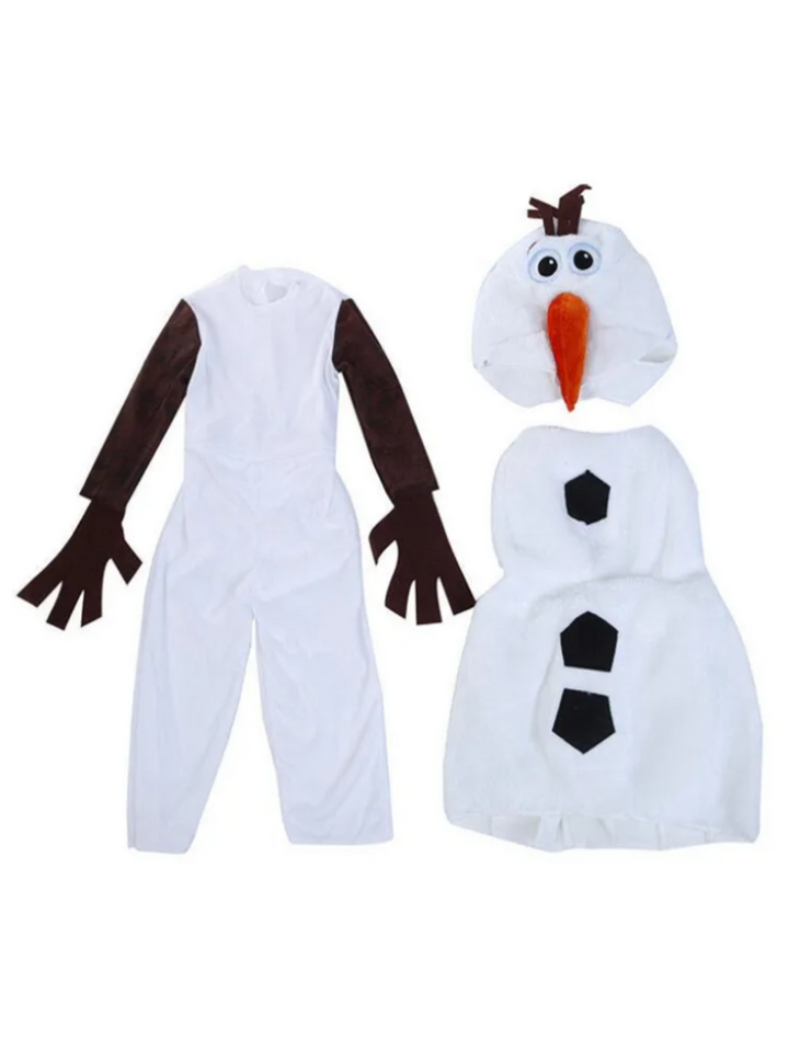 Adorable Snowman-Inspired Kids Halloween Costume