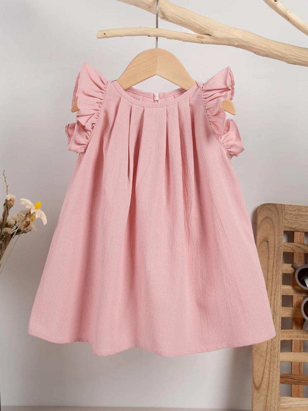 Mia Belle Girls Flutter Sleeve Dress | Girls Summer Outfits