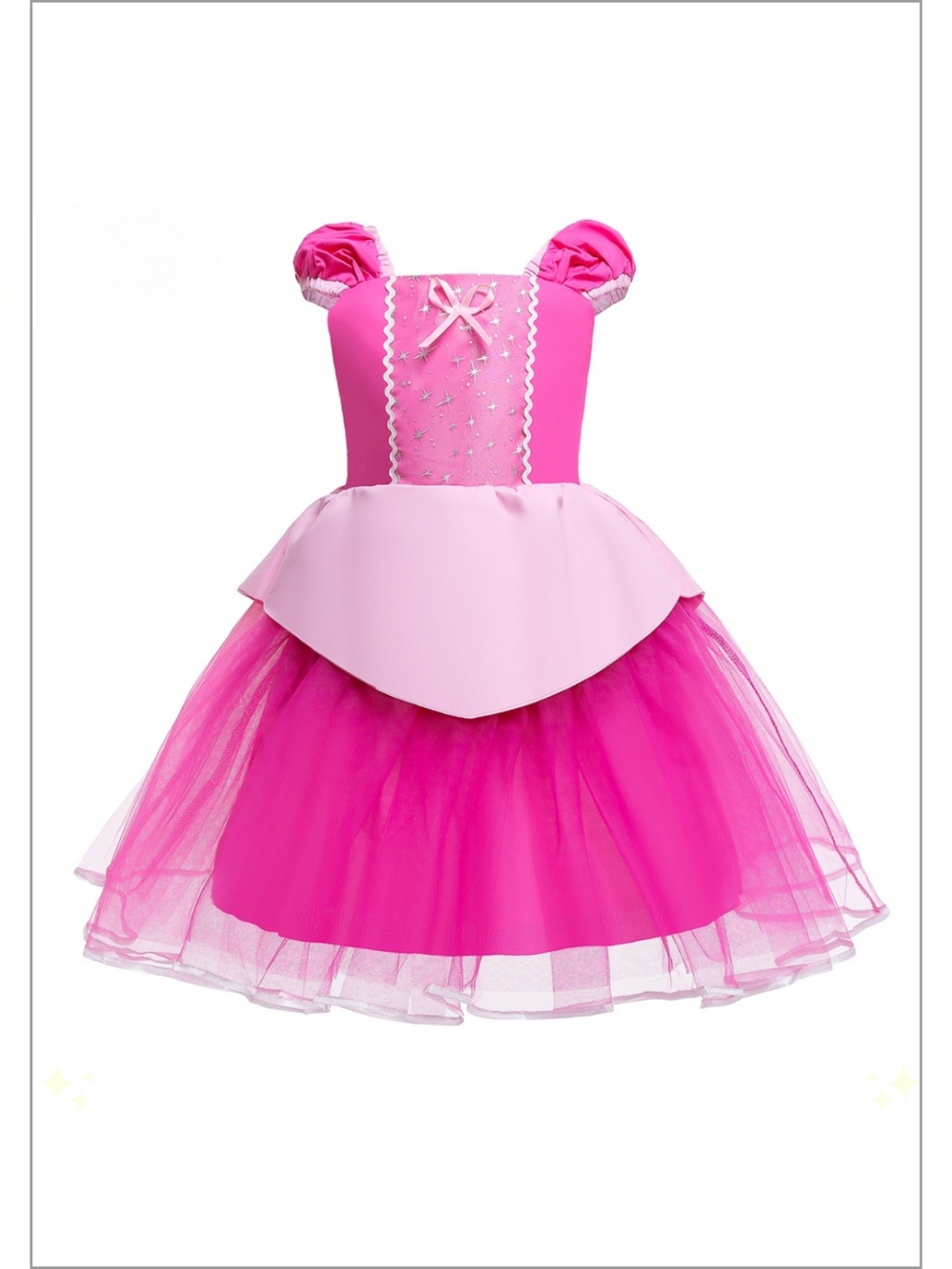 Mia Belle Girls Pink Princess Tutu Dress | Princess Dress Up