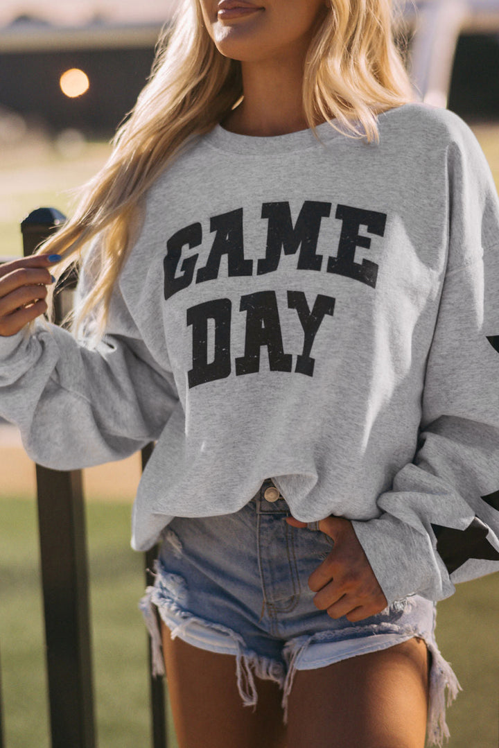 Sweatshirt mit Rugby-Football-Saison-Grafik