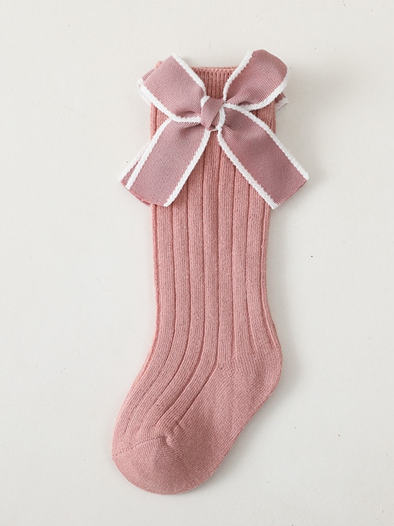 Every Accessories For Little Girls | Knee High Stripe Bow Socks