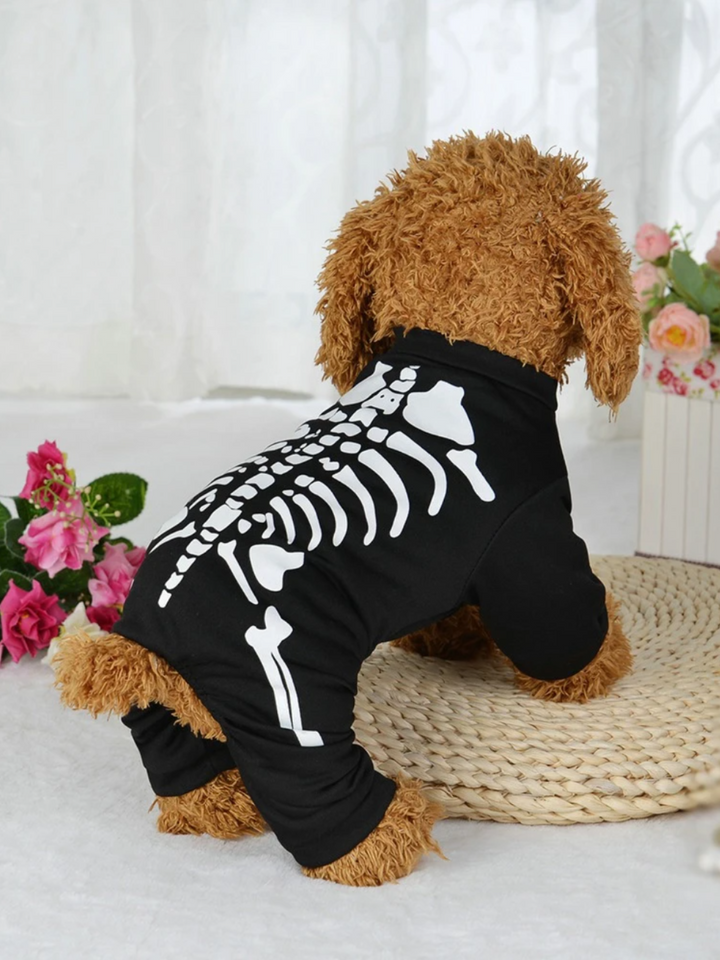 Dog Spooky Skeleton Halloween Costume