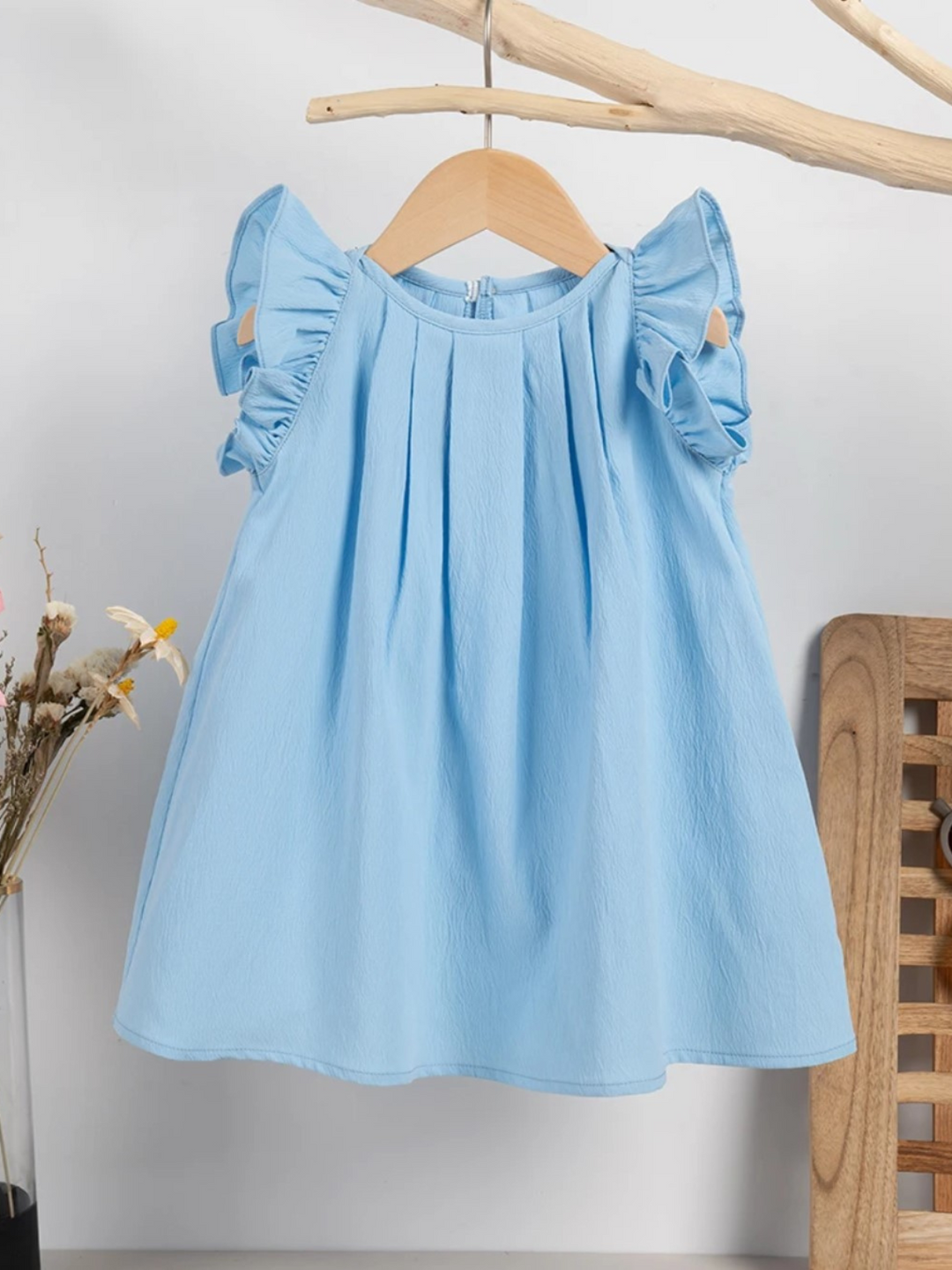 Mia Belle Girls Flutter Sleeve Dress | Girls Summer Outfits