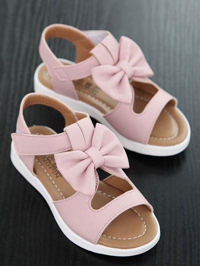 Gorgeous Girls' Pink Bow-Knot Sandals By Liv and Mia
