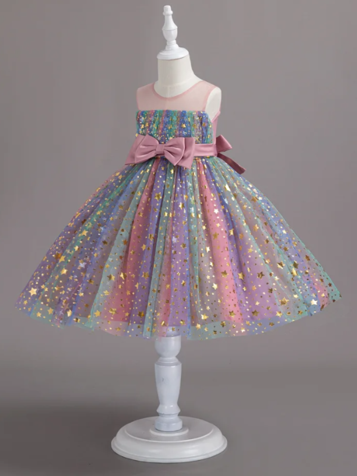 Make A Wish Star Sequin Tulle Dress – Mia Belle Girls