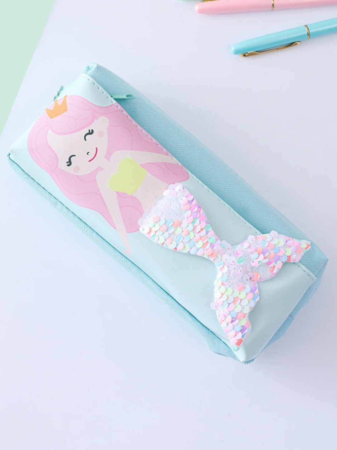 Sparkling Mermaid Pencil Case - Cute and Colorful Organizer