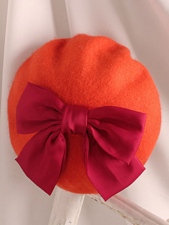 Girls Most Adorable Bow Beret