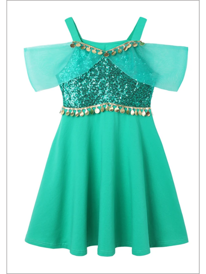 Mia Belle Girls Arabian Princess Inspired Dress | Princess Dress Up