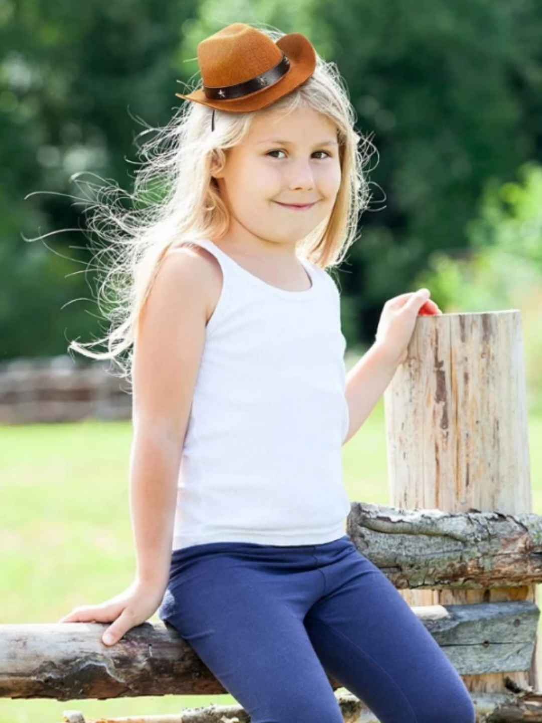 Mia Belle Girls Cowgirl Hat Headband | Girls Accessories