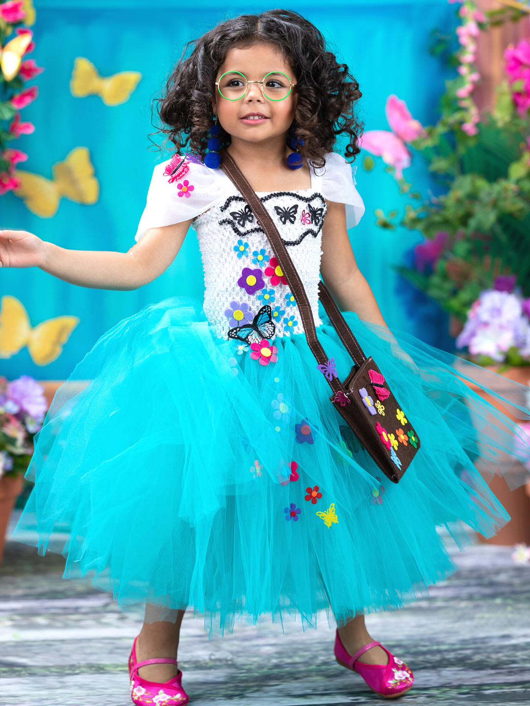 Halloween Costumes | Encanto Inspired Mirabel Tutu Dress | Mia Belle Girls