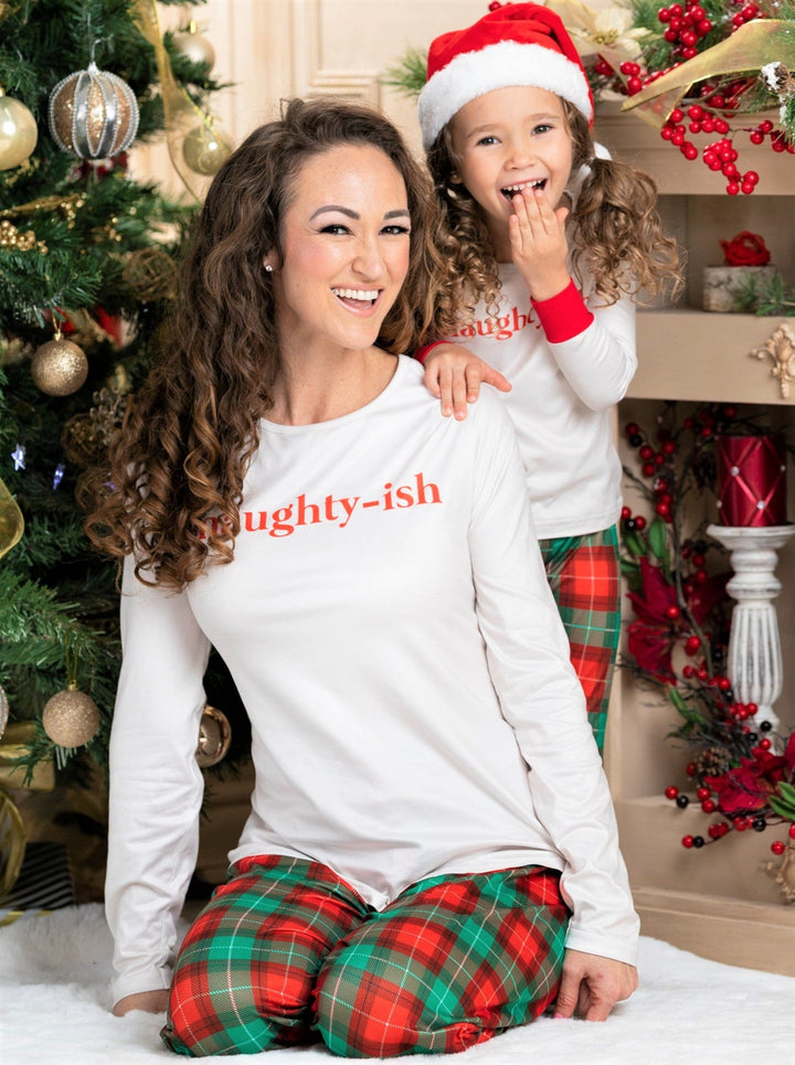 Mommy and Me Matching Pajamas |Naughty-ish Pajama Set |Mia Belle Girls