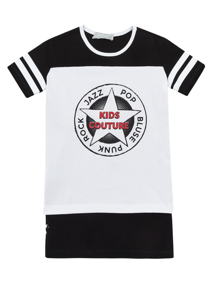 Schwarzes Musikgenres-Set mit 2 T-Shirts von Kids Couture