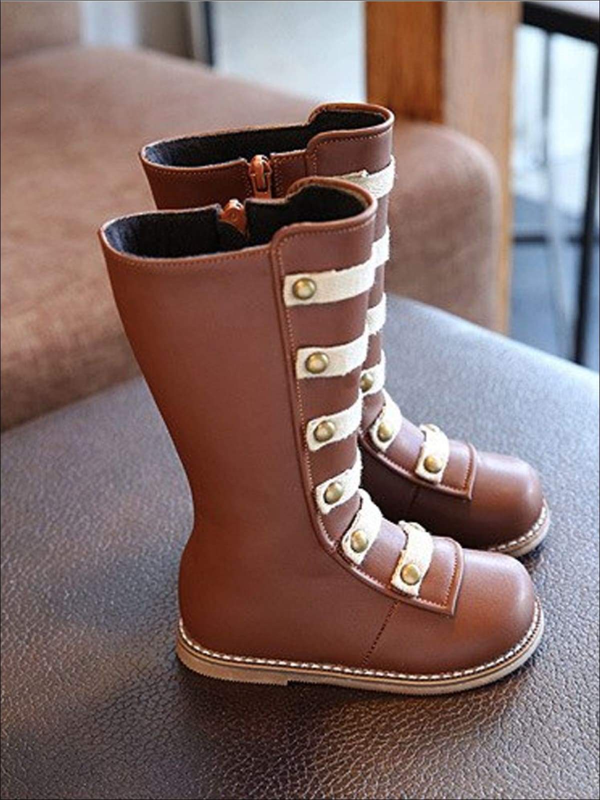 Girls black and brown boots sale