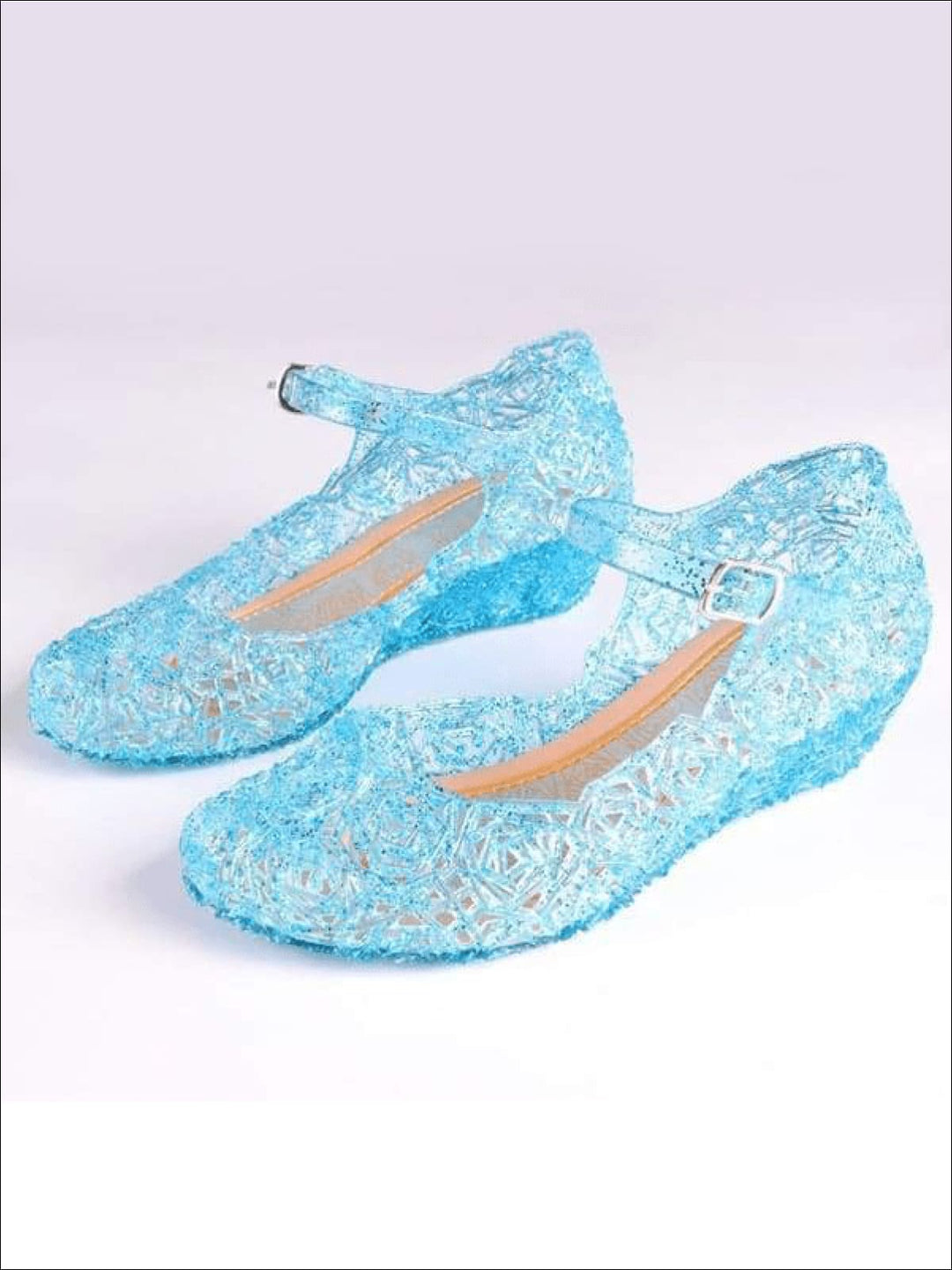 Mia Belle Girls Blue Jelly Mary Jane Shoes | Shoes By Liv and Mia