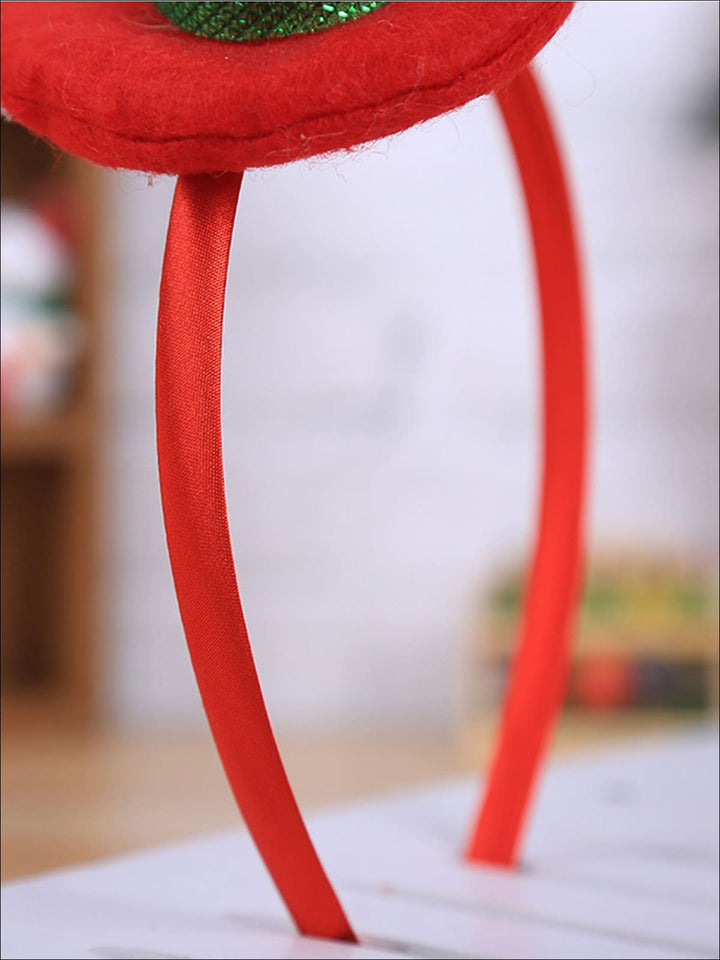 Girls Christmas Themed Santa Hat Headband - Hair Accessories