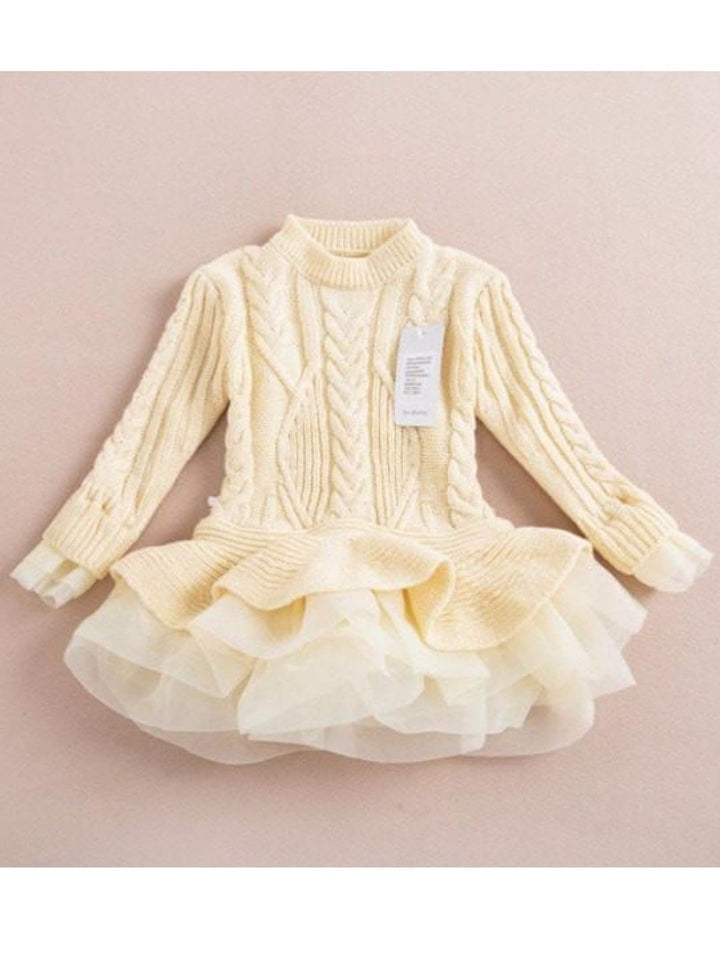 Kids Sweaters & Cardigans | Knit Peplum Tutu Sweater | Mia Belle Girls