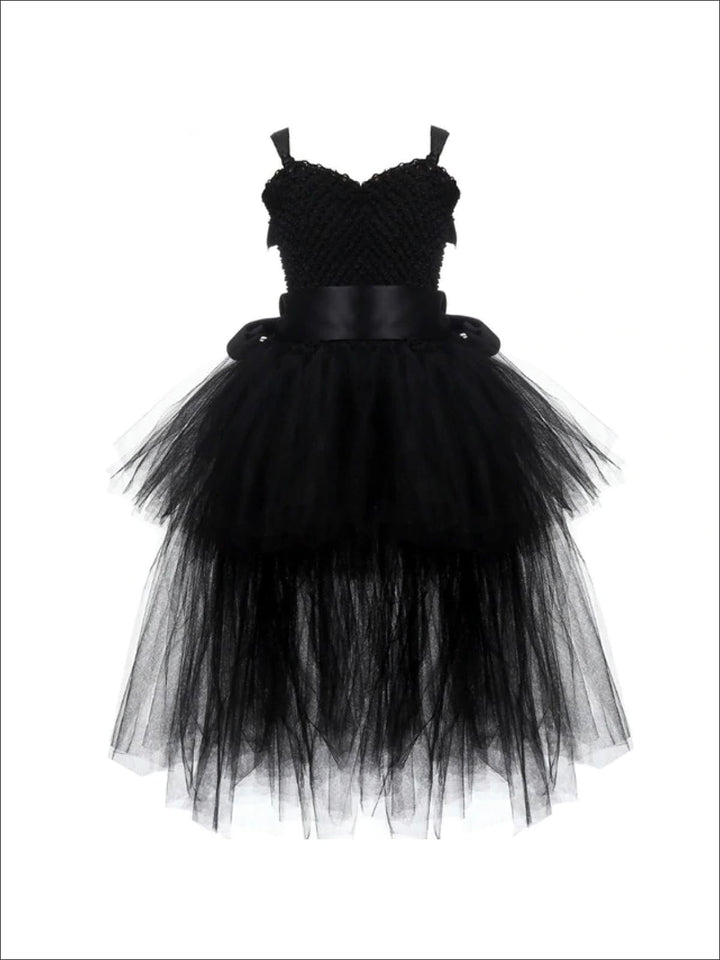 Kids Halloween Costumes | Black Unicorn Tutu Dress | Mia Belle Girls