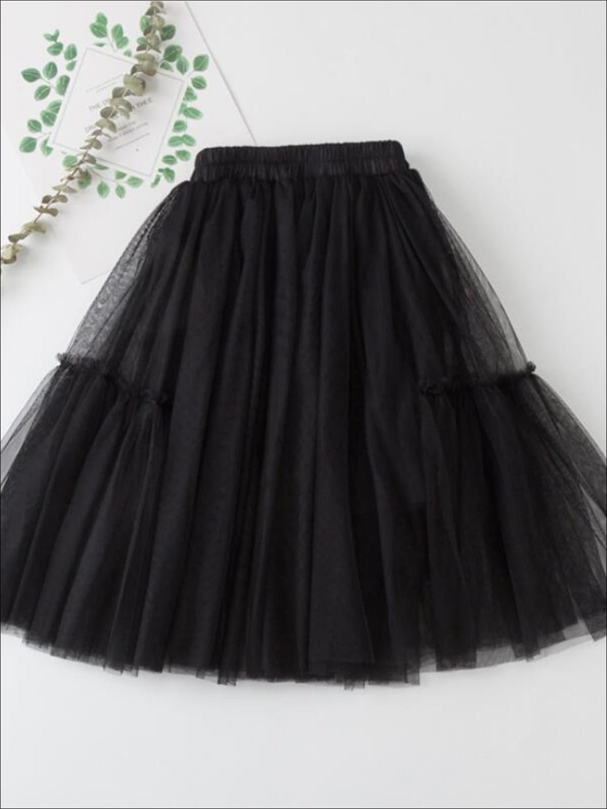 Girls Tulle Layered Midi Tutu Skirt Mia Belle Girls