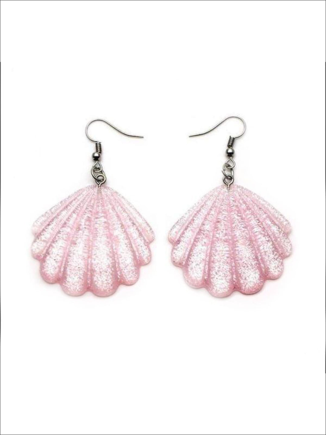 Halloween Accessories | Glitter Sea Shell Earrings | Mia Belle Girls