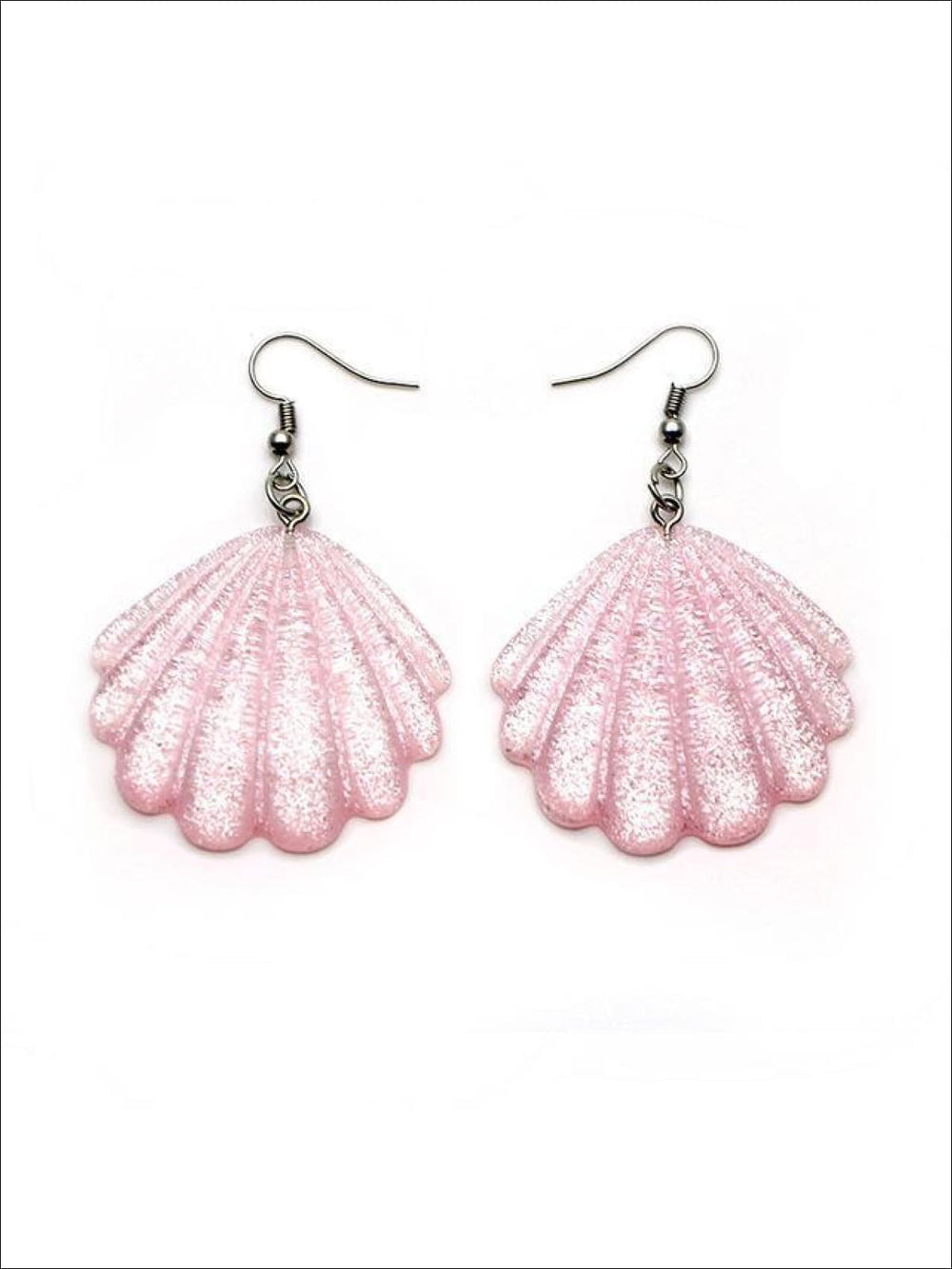 Halloween Accessories | Glitter Sea Shell Earrings | Mia Belle Girls