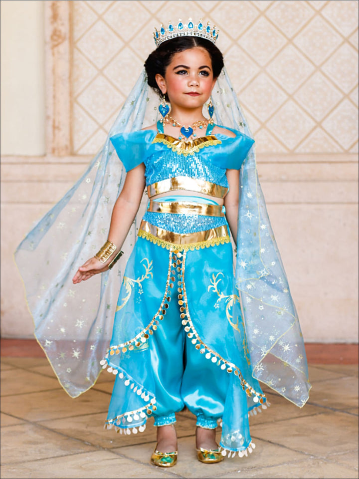 Halloween Costume | Princess Jasmine Inspired Set | Mia Belle Girls