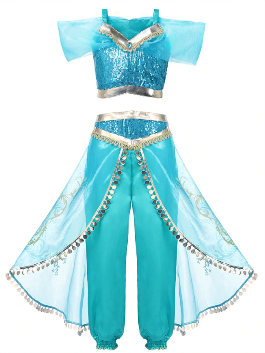 Halloween Costume | Princess Jasmine Inspired Set | Mia Belle Girls