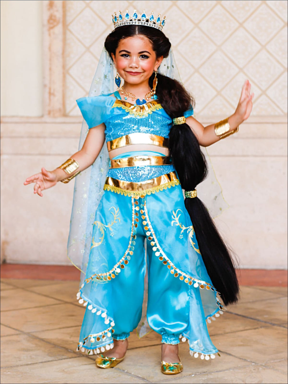 Halloween Costume | Princess Jasmine Inspired Set | Mia Belle Girls