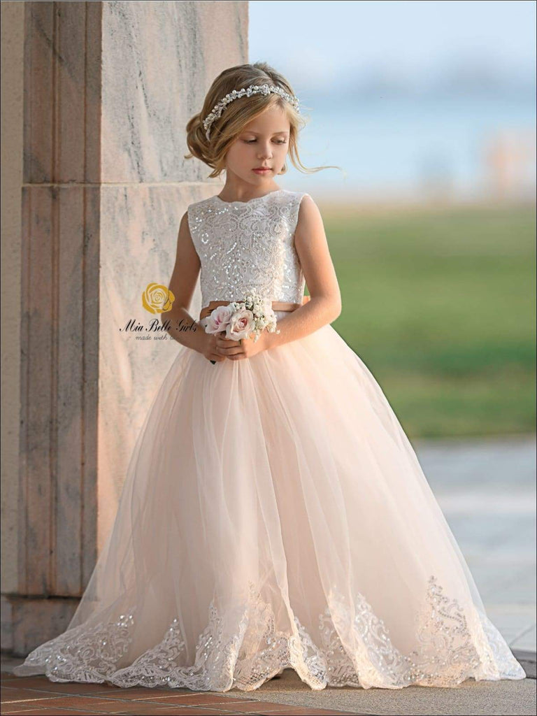 Belle flower girl dress hotsell