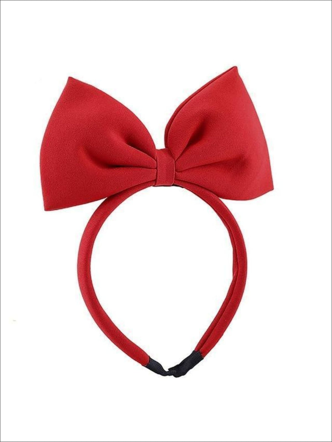 Girls Large Hair Bow Headband - Red - Hair Accessories