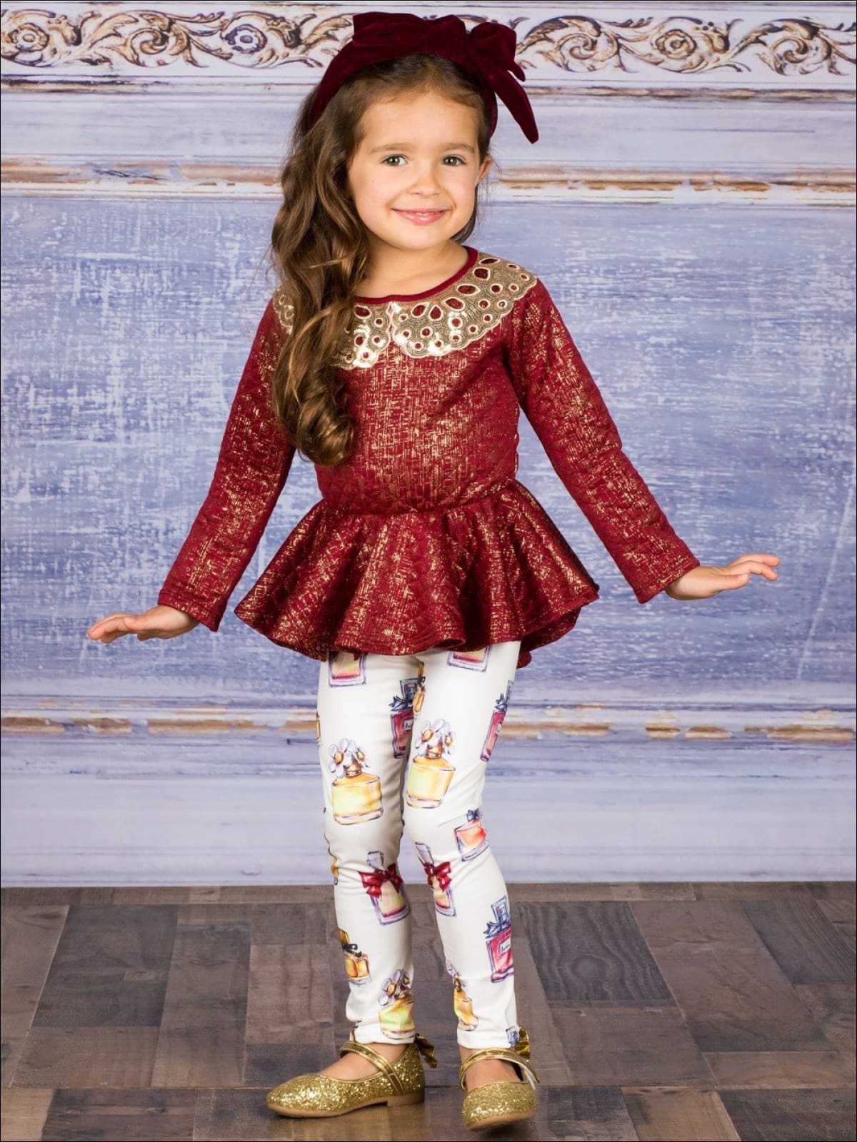 Outlets Kennedy peplum legging set 4t