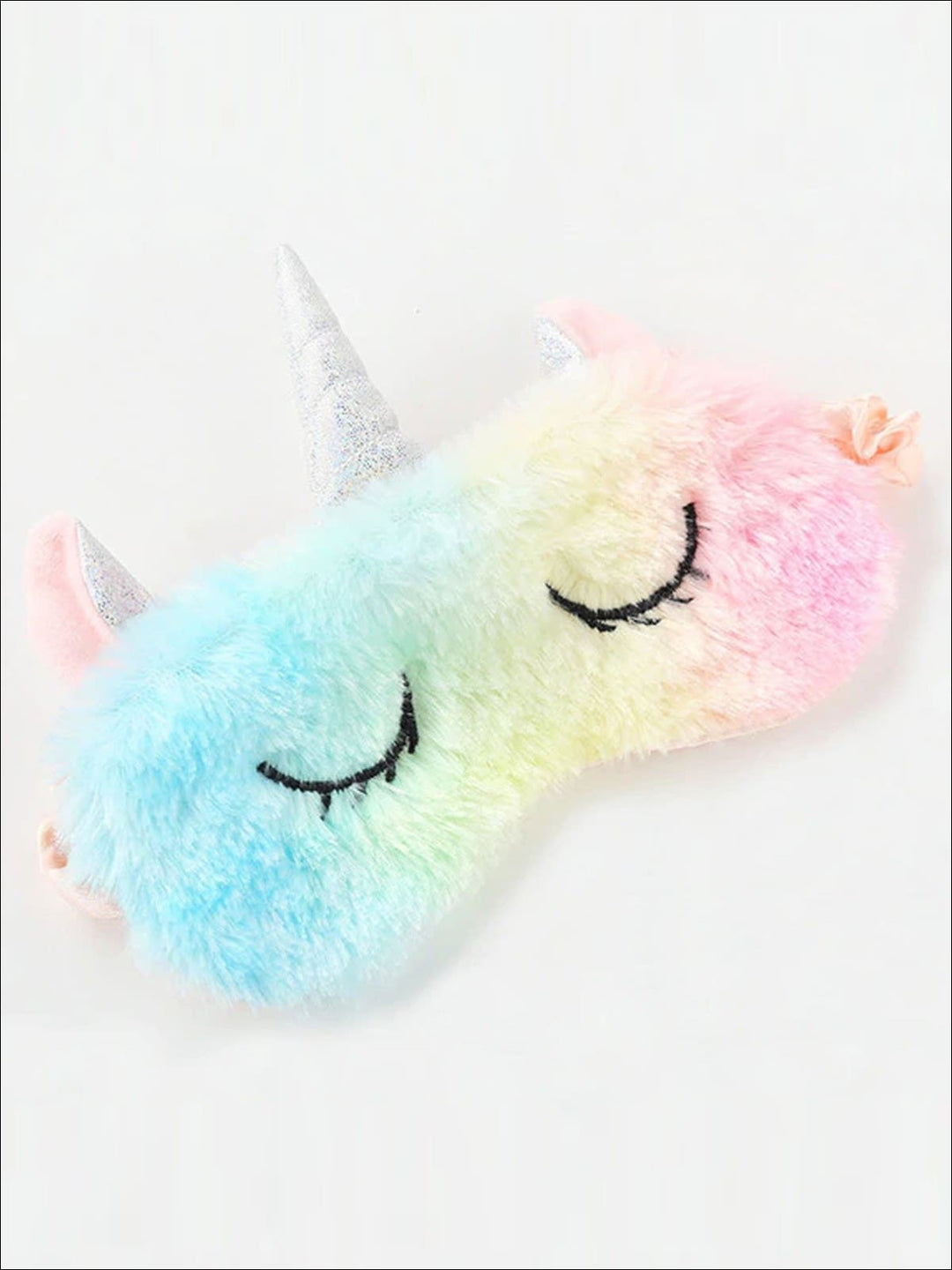 Girls Plush Unicorn Lash Eye Mask - Rainbow - Girls Accessories