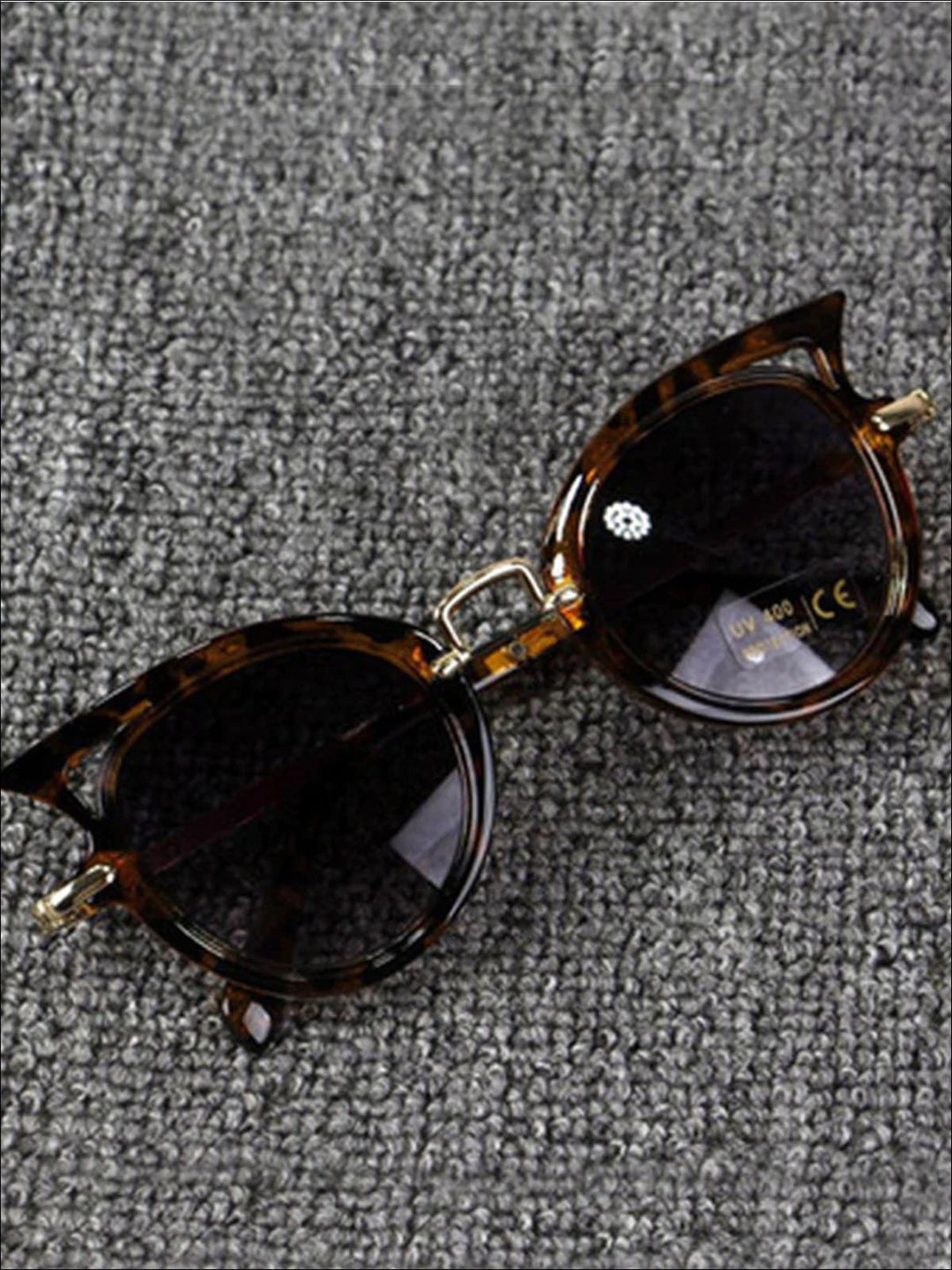 Girls Polarized Cat Eye Sunglasses - Leopard - Girls Accessories