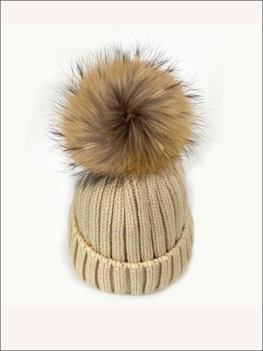 Girls Pom Pom Knitted Hat and Scarf - Girls Hats