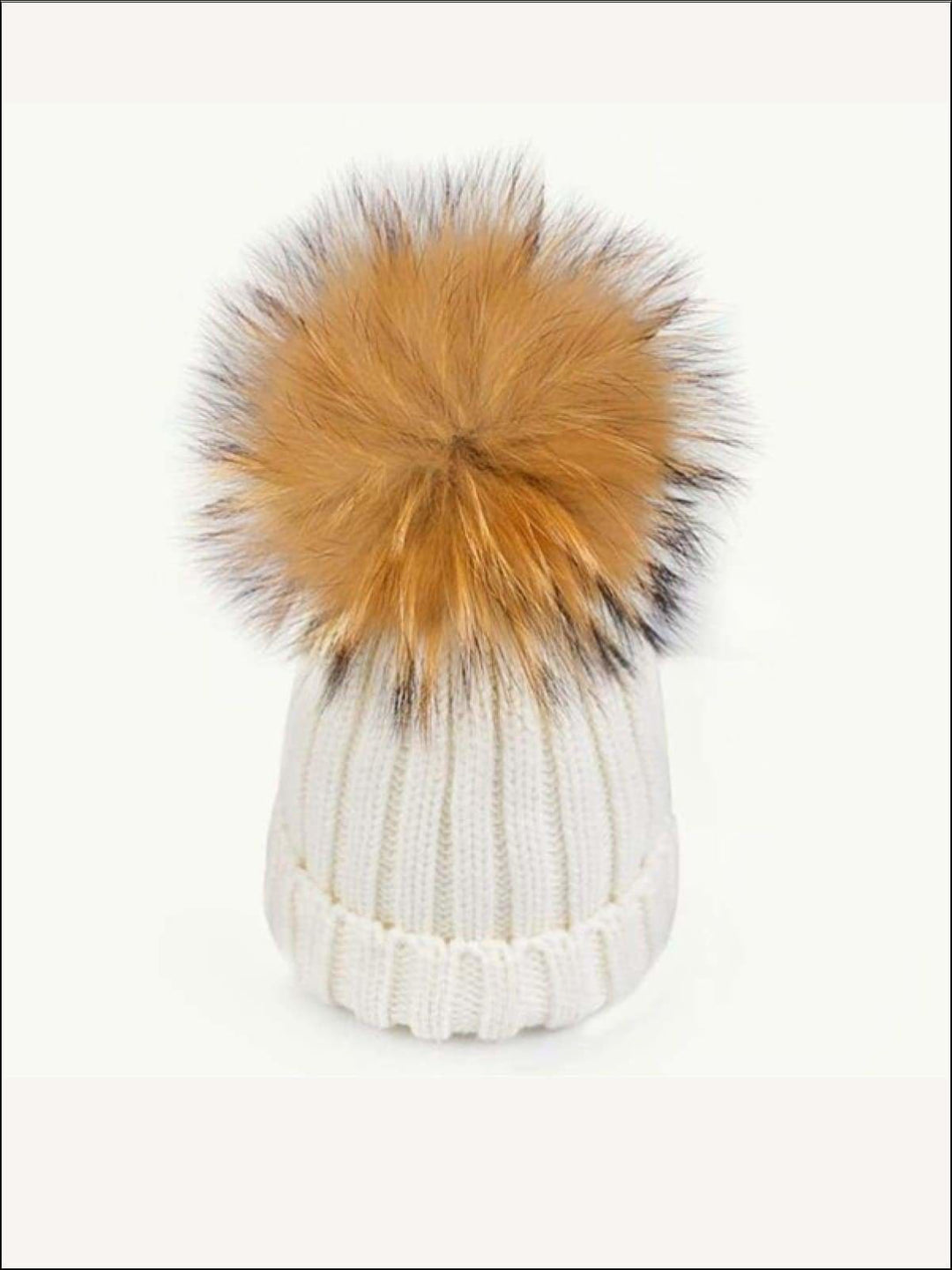 Girls Pom Pom Knitted Hat and Scarf - Girls Hats