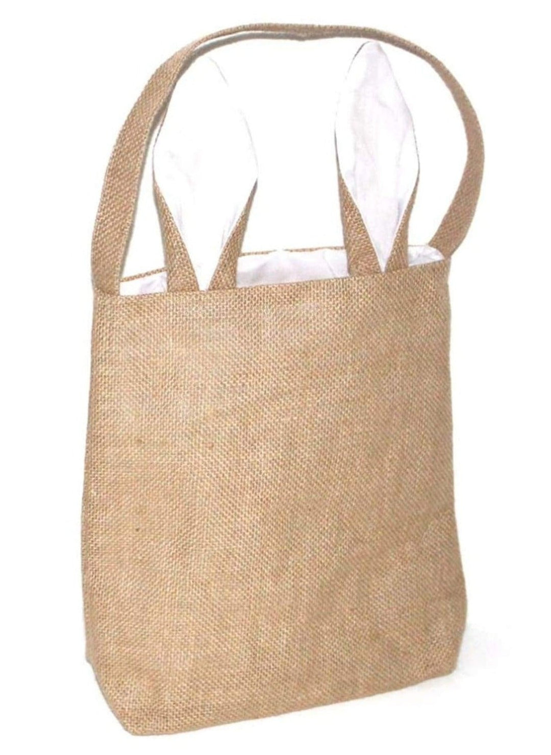 Kids Easter Accessories | Little Girls Rabbit Ears Easter Burlap Bag