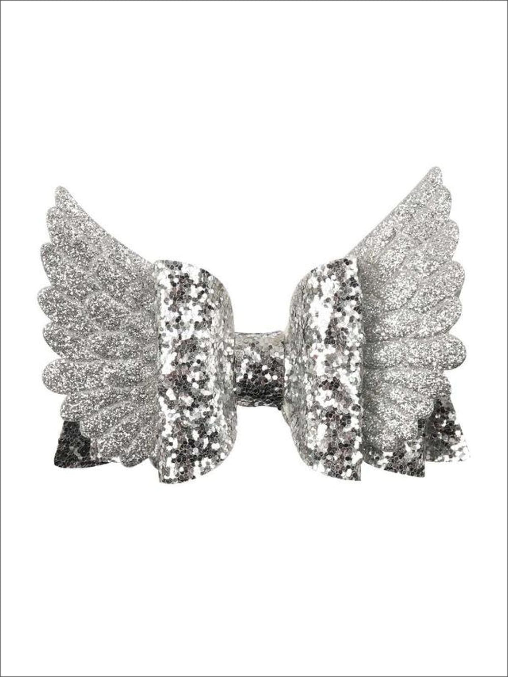 Girls Sequin Princess Angel Wing Hair Bow - Hair Accessories