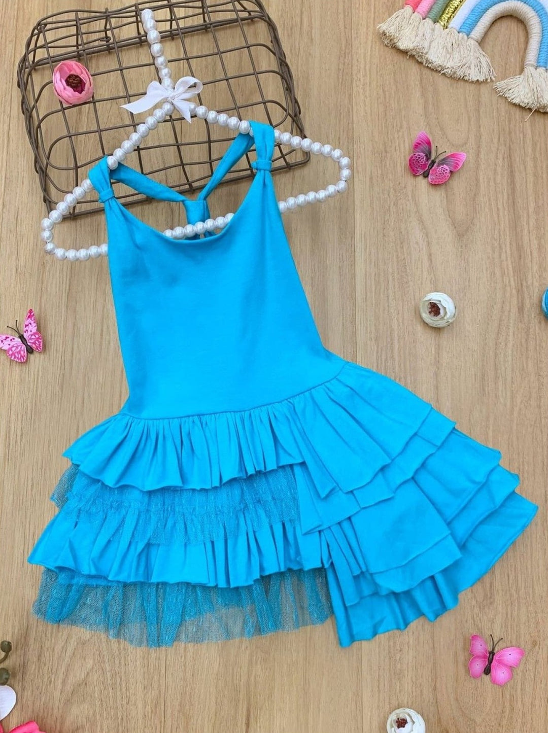 Toddler Spring Clothes | Little Girls Couture Tank Tiered Ruffle Dress