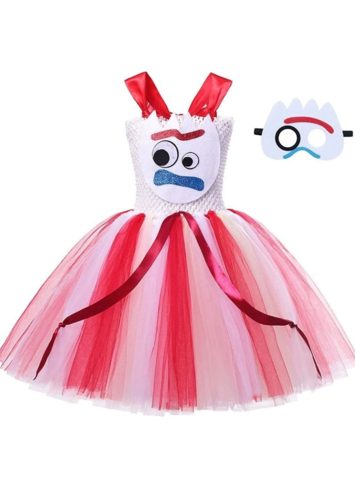 Halloween Costumes | Toy Story Inspired Forky Tutu Dress  | Mia Belle Girls