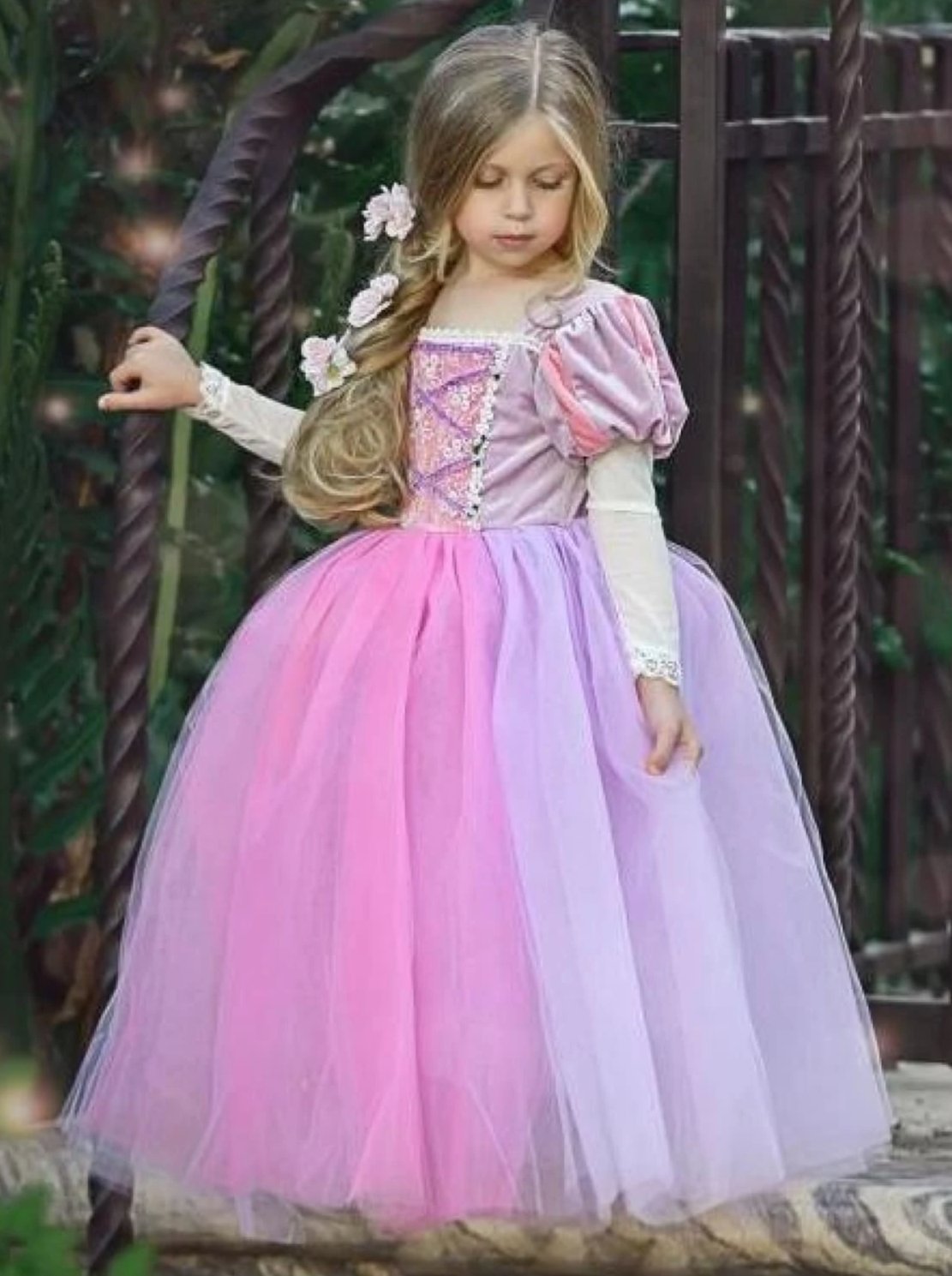 Deluxe rapunzel Inspired tutu, birthday tutu, princess tutu , costume offers party dress, tutu dress. dress up, halloween