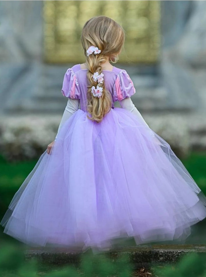 Girls Halloween Costumes | Deluxe Rapunzel Tutu Gown | Mia Belle Girls