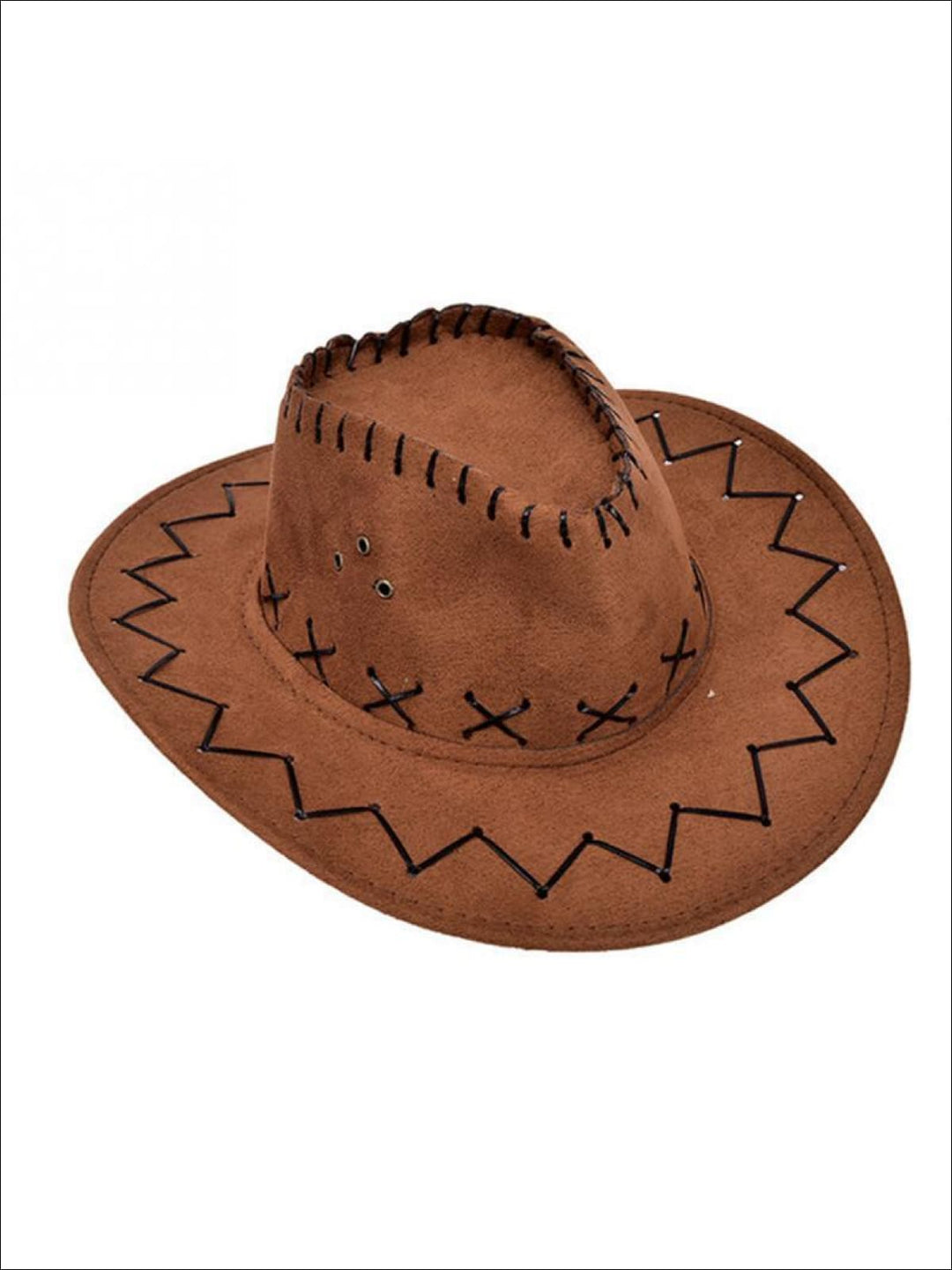 Girls Accessories | Western Wide Brim Cowboy Hat - Mia Belle Girls