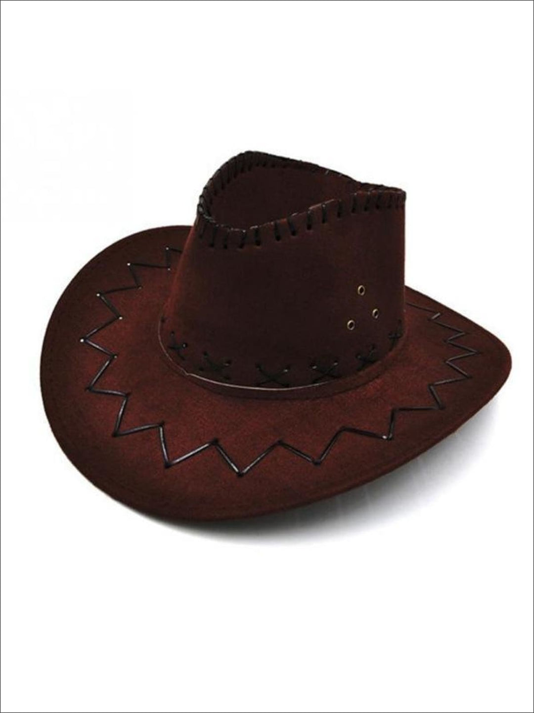 Girls Accessories | Western Wide Brim Cowboy Hat - Mia Belle Girls