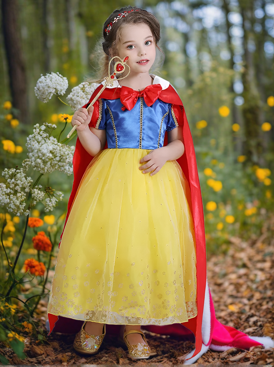 Girls Halloween Costumes | Deluxe Snow White Costume - Mia Belle Girls