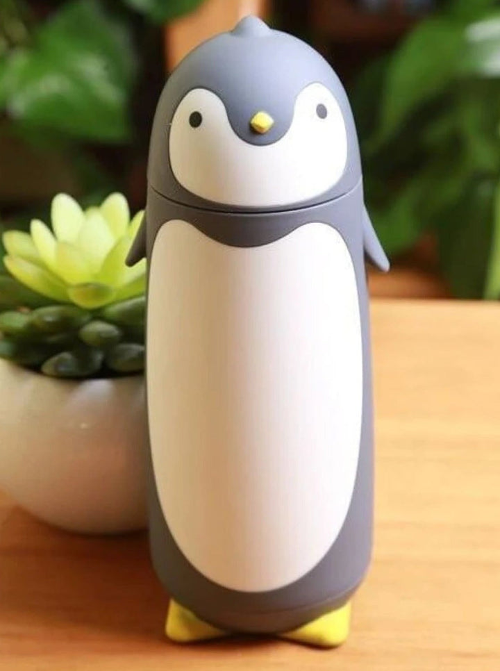 Kids Stainless Steel Penguin 280ml Water Bottle - School Accessories - Mia Belle Girls