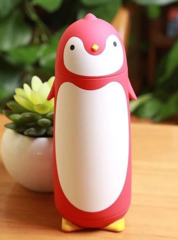 Kids Stainless Steel Penguin 280ml Water Bottle - School Accessories - Mia Belle Girls