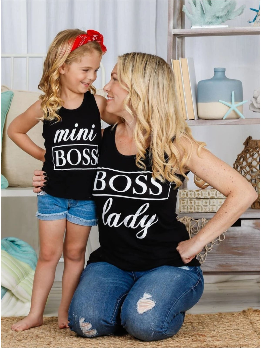 Mommy & Me Boss Lady & Mini Boss Graphic Tank - Mommy & Me Top