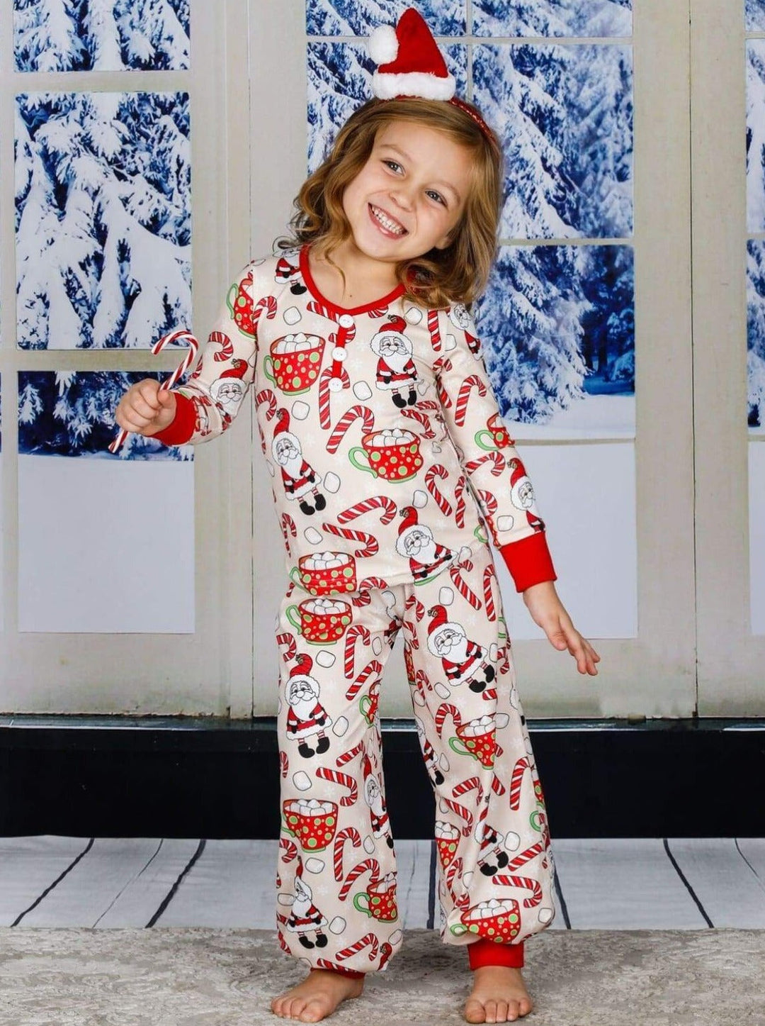 Mommy & Me Matching Winter Pajamas | Marshmallow Cocoa Pajama Set